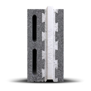 Volcanic Concrete Block Prime White 11.5cm EPS-Insulated Code Compliant