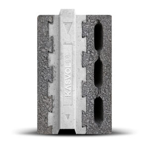 Volcanic Sandwich Block | Prime White 11.5cm EPS-Insulated Code Compliant